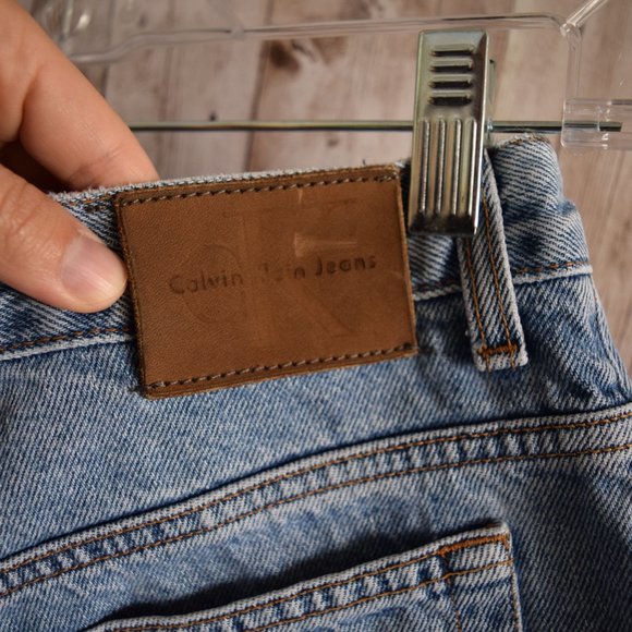 Vintage Calvin Klein Light Wash High Rise Shorts - Picture 2 of 6